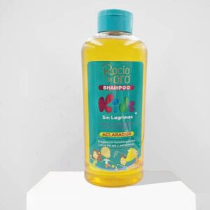 Shampoo KIDS Rocío de Oro Sin Lagrimas x 1000 ml $ 39.000 El SHAMPOO KIDS contiene extractos de plantas que cuidan el cabello y el cuero cabelludo. Ideal para bebés, niños y para personas con cabello frágil o cuero cabelludo sensible. Limpia suavemente sin irritar. Hace la rutina del baño más agradable para los niños. EXTRACTO DE MANZANILLA LECHE DE AVENA EXTRACTO DE ROMERO EXTRACTO DE ALGODÓN EXTRACTO DE ALOE VERA EXTRACTO DE FRESA, MORA Y CIRUELA LIMPIEZA CON EFECTO CALMANTE FRAGANCIA HIPOALERGÉNICA